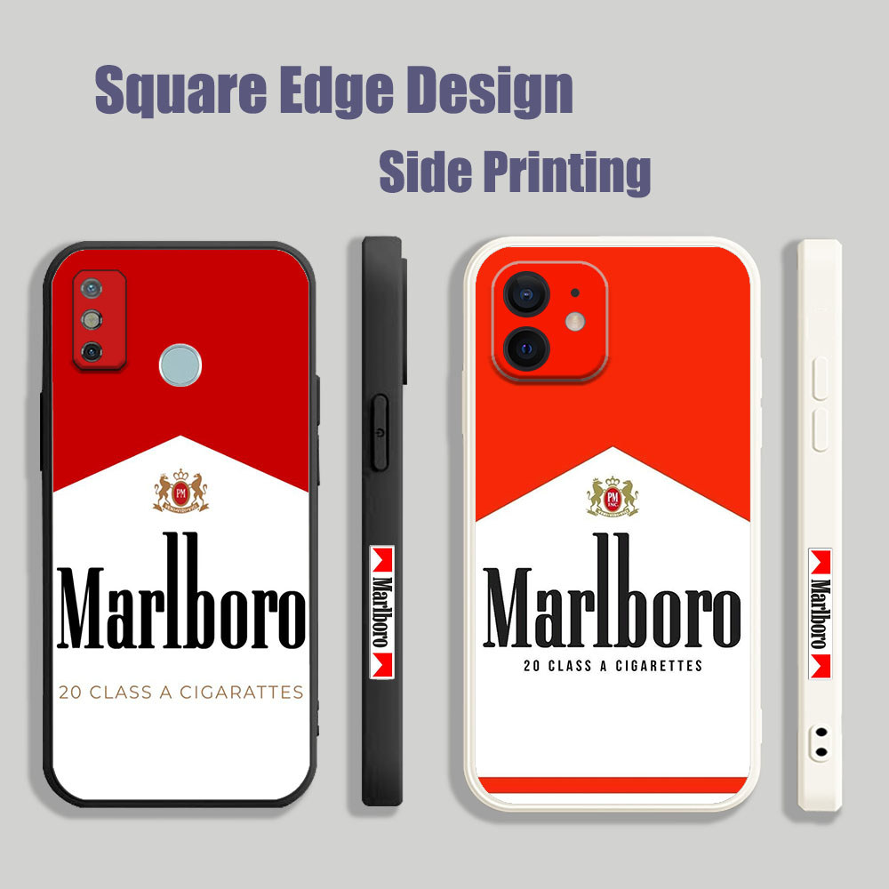 SAMSUNG สําหรับSamsung A02s (in) A21s A71 M10 A12 M12 A52 A52S A01 A02 Malboroโลโก้รูปแบบJGL76 เคสโท