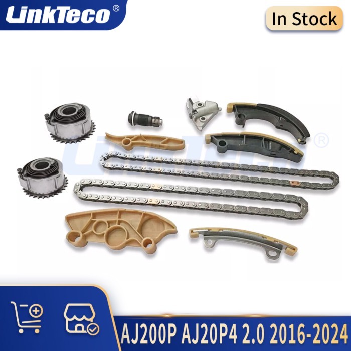 Engine Parts Timing Chain Kit & VVT Set Fit 2.0 L AJ200P AJ20P4 GAS Turbo 17-24 For Land Rover Rang