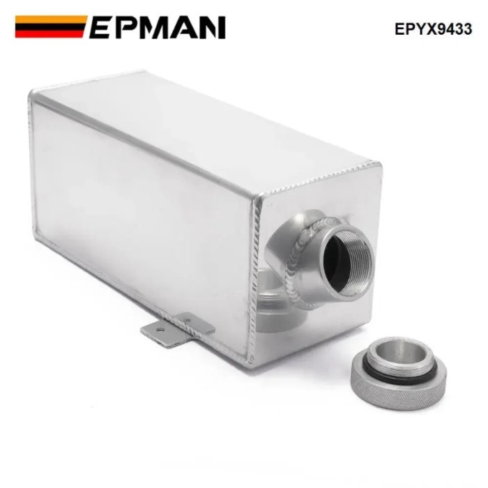 EPMAN Universal 1.75 Litre Alloy Water Fuel Overflow Tank Intercooler Spray Water Bottle- Washer /