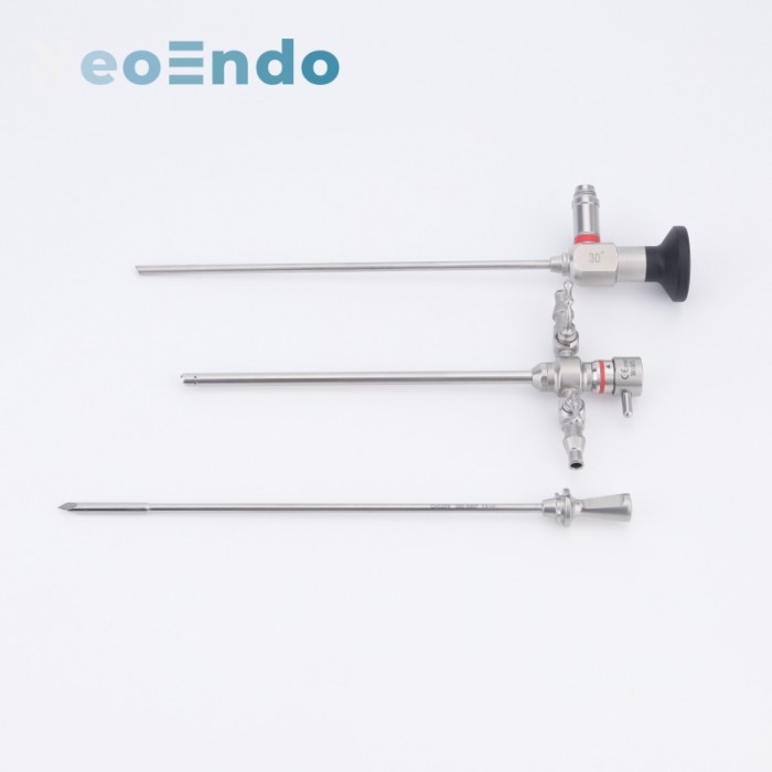 Rigid 2.7mm Arthroscope Arthroscopic Instruments Rigid Arthroscopy And Working Sheath Set For Joint