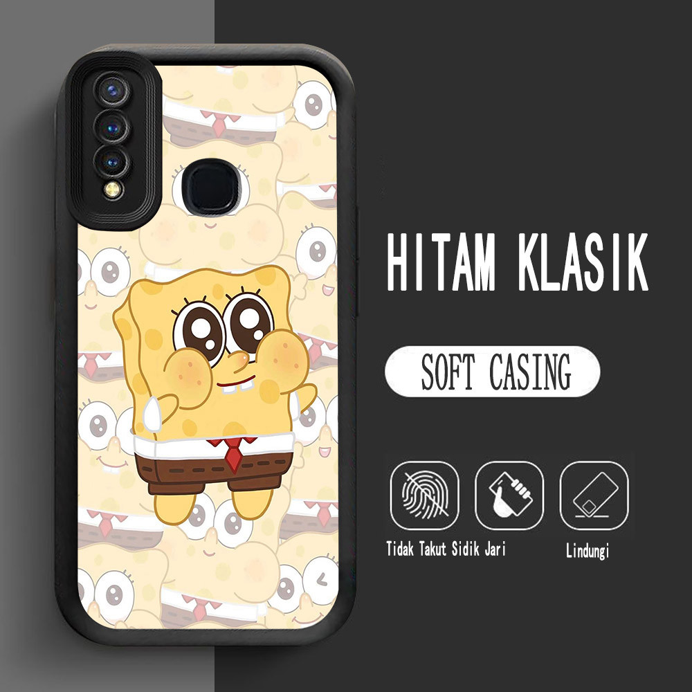 สําหรับ VIVO Y12 Y15 Y50 Z1 Pro Y19 Y30i V9 Y30 Y17 นุ่ม L-3 SpongeBob น่ารัก