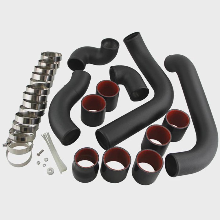 Front Intercooler Pipe Black Fit for Toyota Chaser Cresta Mark II JZX90 92-96 JZX100 96-01 Upgrade