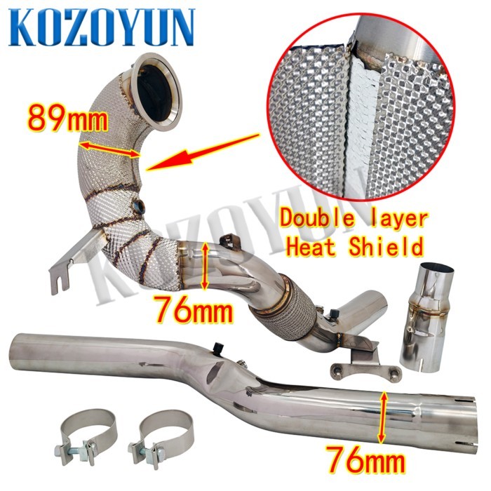 Downpipe Turbo Pipe for VW MK8 R Audi S3 8Y EVO4 AWD 2020+ 2.0T EA888 GEN 4