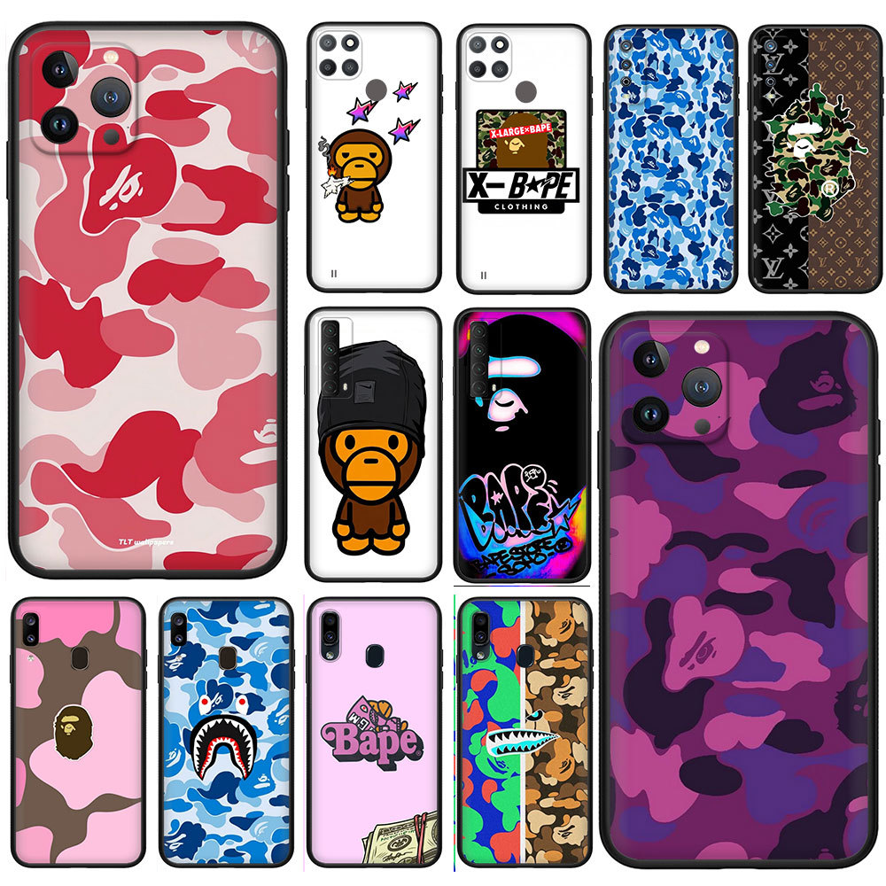 เคสTPUสําหรับiPhone 13 13Pro 13Mini 13ProMax X XR XS Max 9C6T Bape Store Soft Shellเคสโทรศัพท์