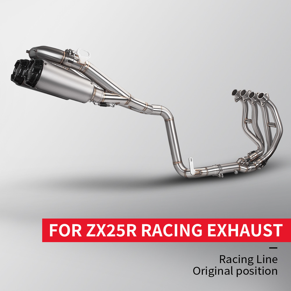 51 มม.บนไอเสียสําหรับ Ninja ZX25R ZX-25R ระบบเต็มรูปแบบรถจักรยานยนต์ไอเสีย Header Link ท่อ