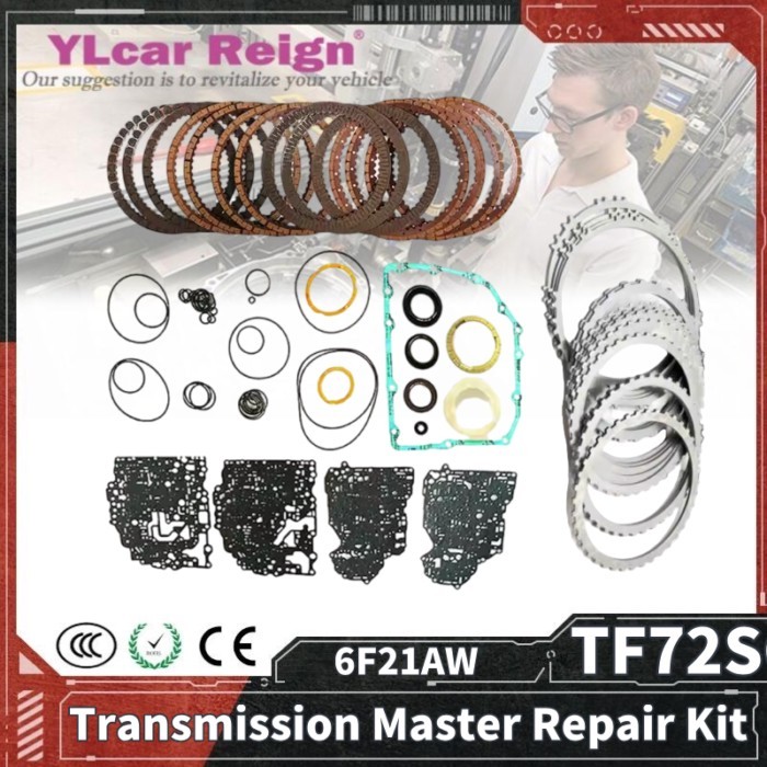TF72SC TF72-SC 6F21AW GA6F21AW Automatic Transmission Master Overhaul Repair Kit Friction Plates St