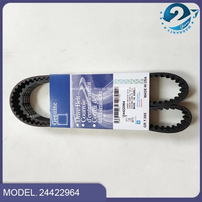 Original Timing Belt 24422964 40802*24MM For Chevrolet Cruze Sonic Aveo Buick Regal Pontiac G3 Opel