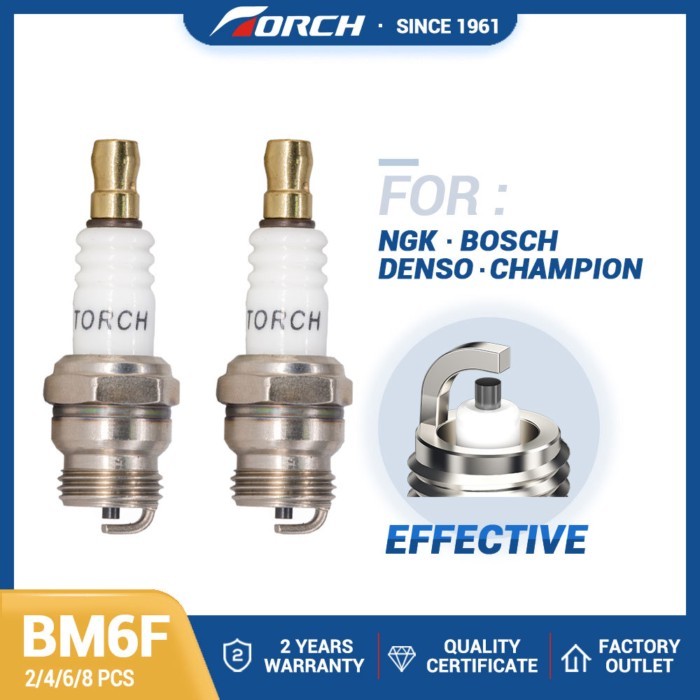 2pcs/lot Spark Plug Torch BM6F for CS15T XST2956 HS6E CN8E DJ7J DJ8J T20M-U WA20M-U 6221 6720 U17 N
