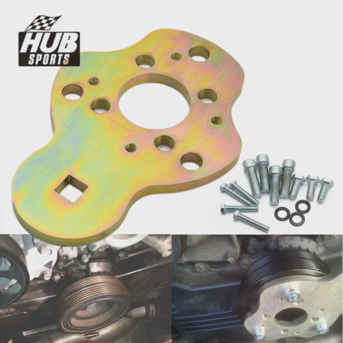 HUB sports Crank Pulley Holding Tool Crankshaft Pulley Holder Wrench For Subaru WRX/STi EJ20 EJ25 E