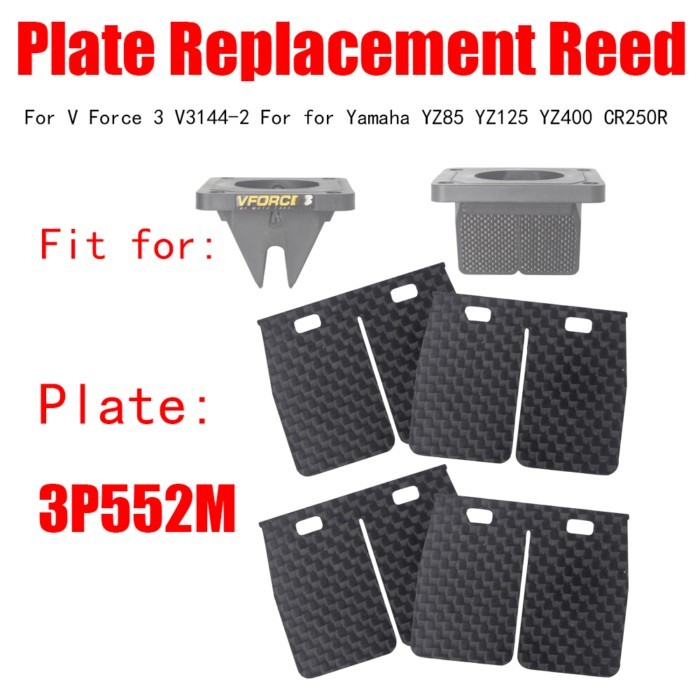 Carbon Fiber Plate 3P552M Replacement Reed valve For V Force 3 V3144-2 For for Yamaha YZ85 YZ125 YZ