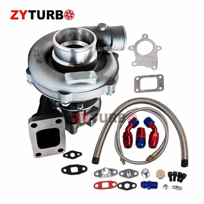 T04E T3/T4 A/R.63 400+HP External wastegate STAGE III Turbocharger+Oil line kit