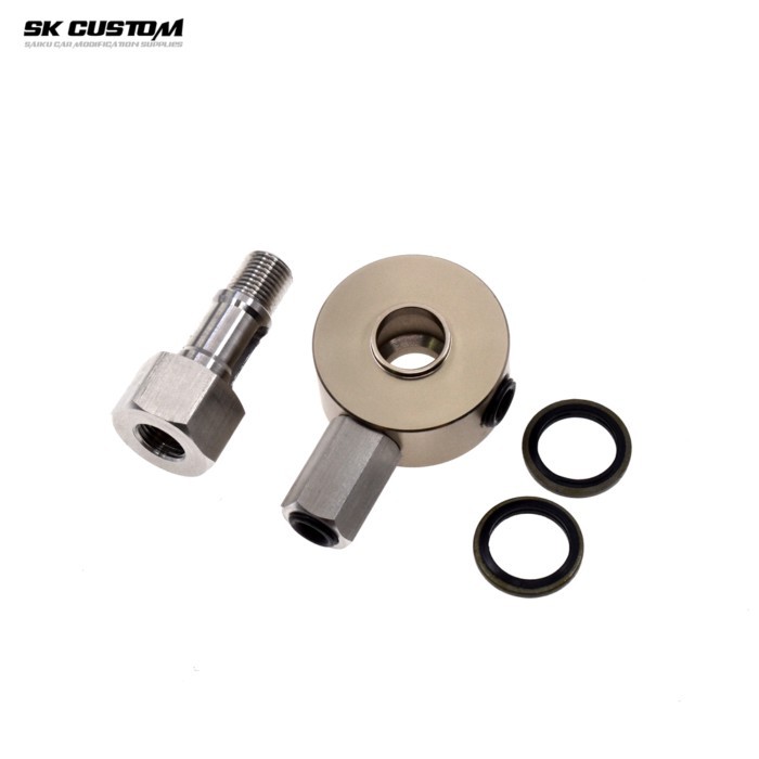 SK CUSTOM For Volkswagen Third Generation EA888 Engine Oil Temp Gauge Oil Pressure Gauge Adapter Fo