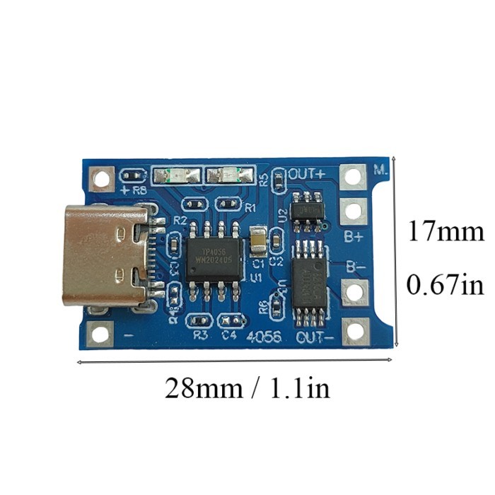 5/10pcs TP4056 Charger Module 5V 1A for 18650 Lithium Battery, Type-C/Micro USB Charging Board with