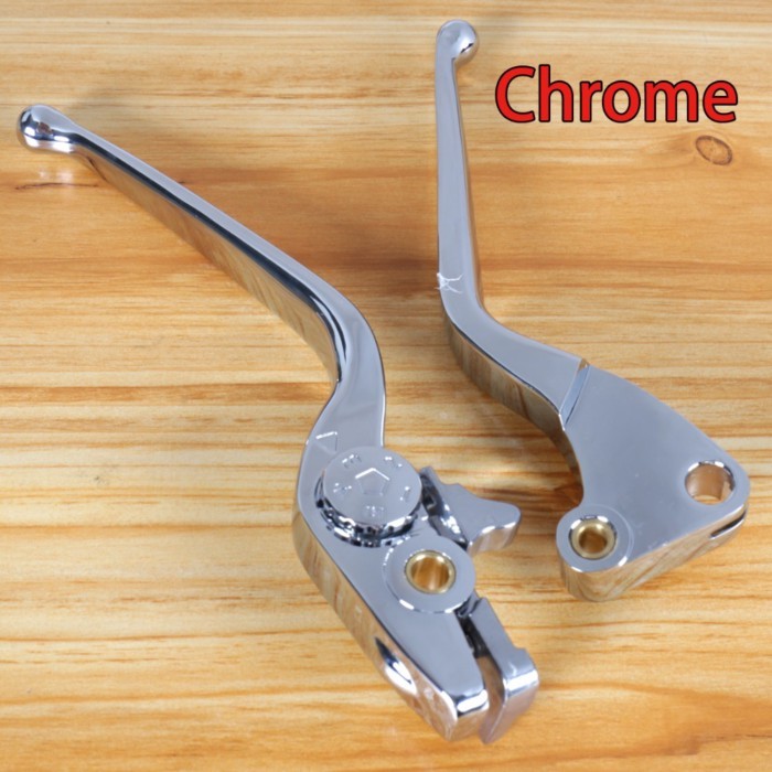 Left&Right Chrome Brake Clutch Lever Set For Victory Hammer 8 Ball Sport Intl 08 09 10 11 12-15