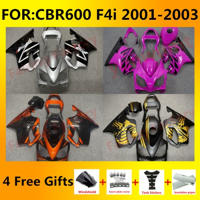 for CBR600 CBR F4i 2001 - 2003 Motorcycle full bodywork Fairing kit fit CBR600F4i 01 02 03 Fairings