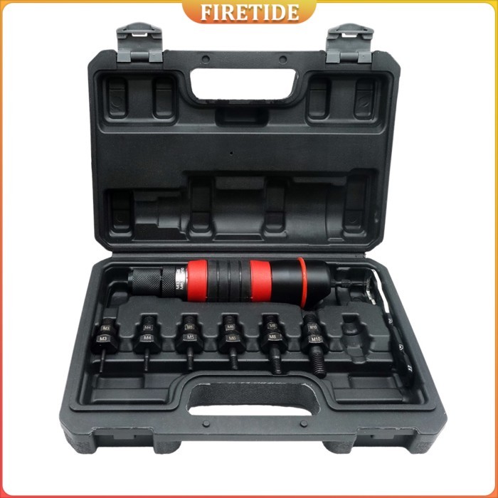 Home Cordless Electric Rivet Nut Gun Adapter Industrial Grade Rivet Gun,Including 3-12mm Drill Bit,