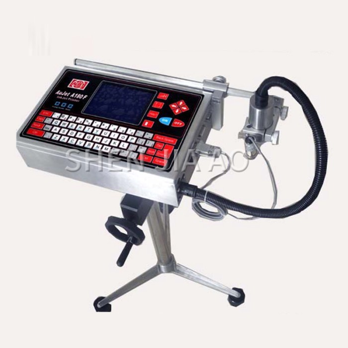 1PC A180F Inkjet Printer Online Inkjet Printer Carton Spray Code Cosmetics Production Date Coding M
