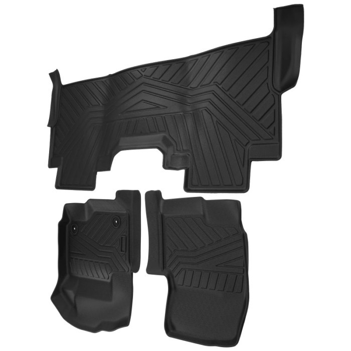 3x Floor Liner Mat For Ford F-250/F-350/F-450/F-550 2017-2024 Rubber TPE