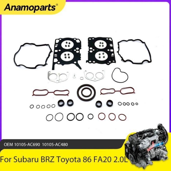 Engine Parts Full Head Gasket Set Seal Kit Fit 2.0 L FA20 For Subaru BRZ ZC6 Toyota 86 GT GTS 4U-GS