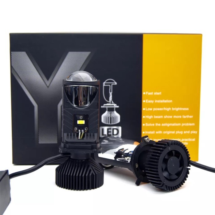 Liangjian projector lens car accessories Y6 Y7 Y8 hot selling motorcycle H4 car led headlight bulb