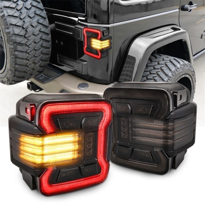 OVOVS 30W Running Turn signal Reverse Brake Tail Light for Jeep Wangler JK