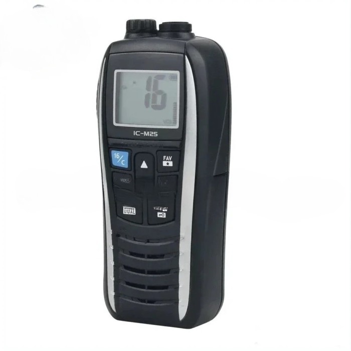 Radio VHF Handheld LCD Lightweight Waterproof Icom IC-M25 5W Portable Marine