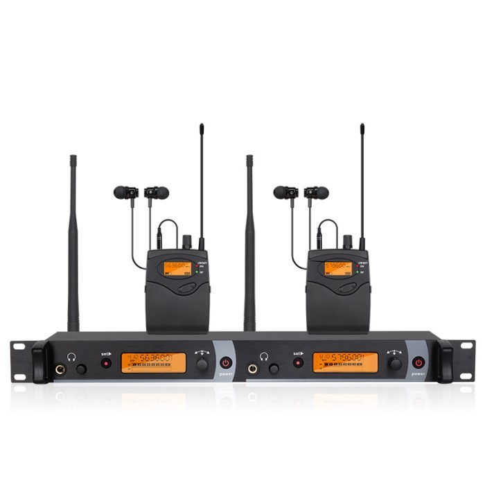 SM-2050 Professional In-Ear Monitor System 2-Channel Multi-Bodypack Monitor with In-Ear Wireless Mo