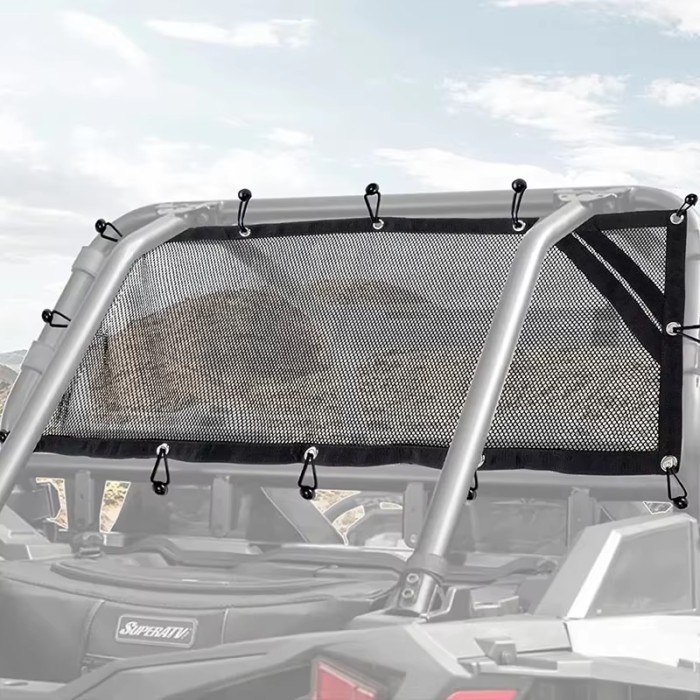 RZR 1000 Cage Race Net Mesh Rear Panel UTV for Polaris RZR 570 800 1000 900 XP Turbo Breathable Mes