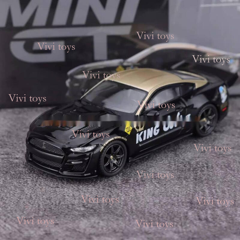 {{ของเล่นlvivi}} MINIGT 1: 64 Shelby GT500 Black Gold Alloy Car Model 1130 360303