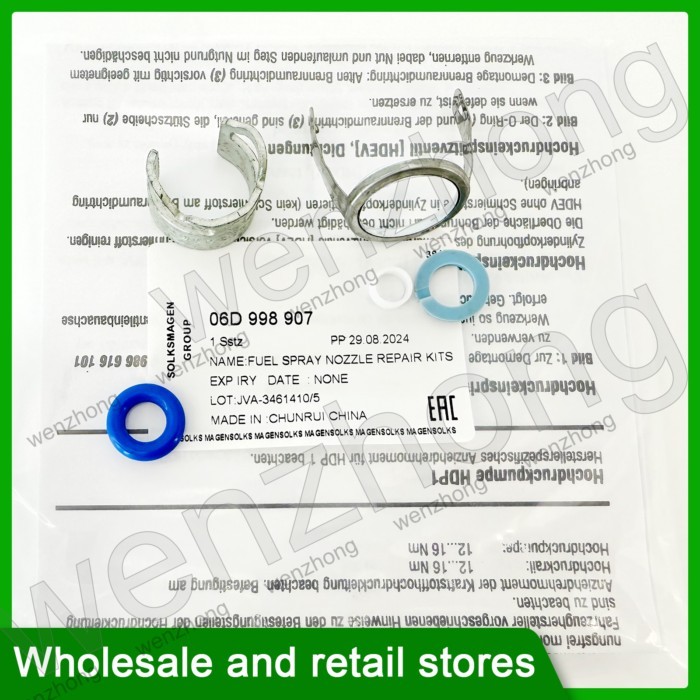 4PCS 06D998907 06D 998 907 Engine Injector Seal Kit For Touareg Golf Jetta Passat Polo Touran Eos S