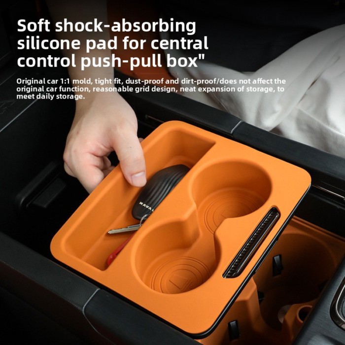 For Haval H9 Interior Silicone Cup Holder Storage Box Non Slip Center Console Accessory Non Slip St