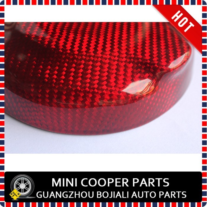 Brand New F56 F55 (2014-on) Real Dry Red Carbon Fiber Style Fuel Tank Cover Gas Cap Oil Cover For M