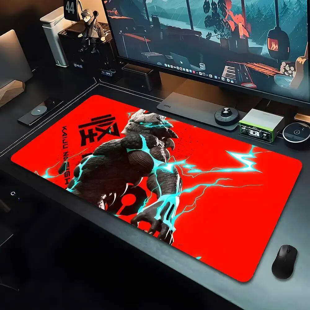 K-kaiju No. 8888 แผ่นรองเมาส์อะนิเมะ Mousepad เกมขนาดใหญ่ LockEdge หนาแป้นพิมพ์คอมพิวเตอร์โต๊ะโต๊ะ