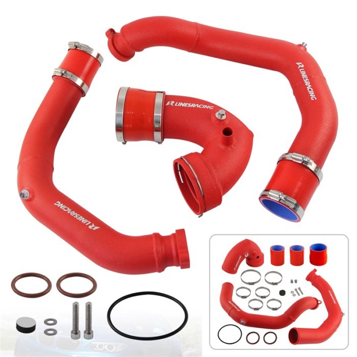 Charge Intercooler Pipe Kit 2.25" Upgrade Boost For BMW 2014+ M3 M4 F80 F82 F83 S55 Engine 3.0L Twi