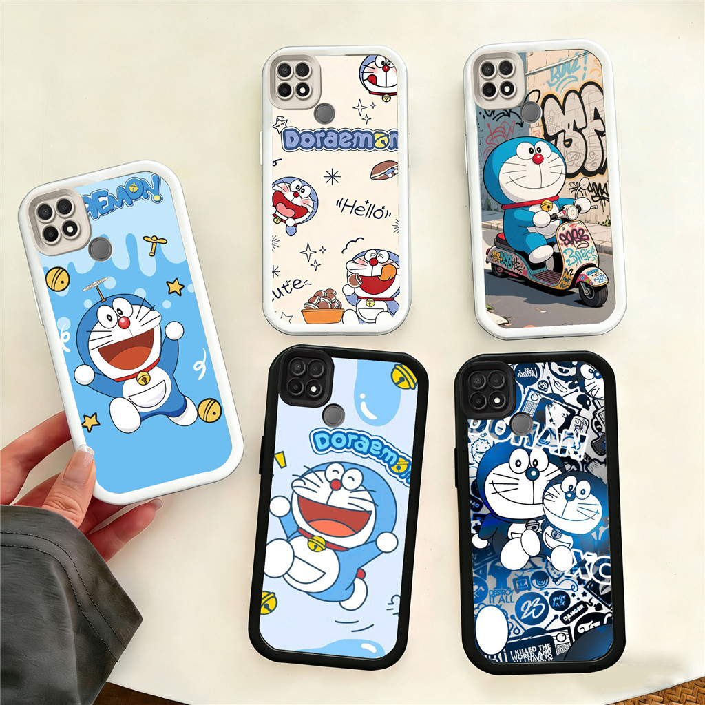 WB43 Doraemon Dingdang Cat Casing สําหรับ Hp ชุบ OPPO Note GT C65 60 8 A3X 6 A3 C63 5G TPU วัสดุ