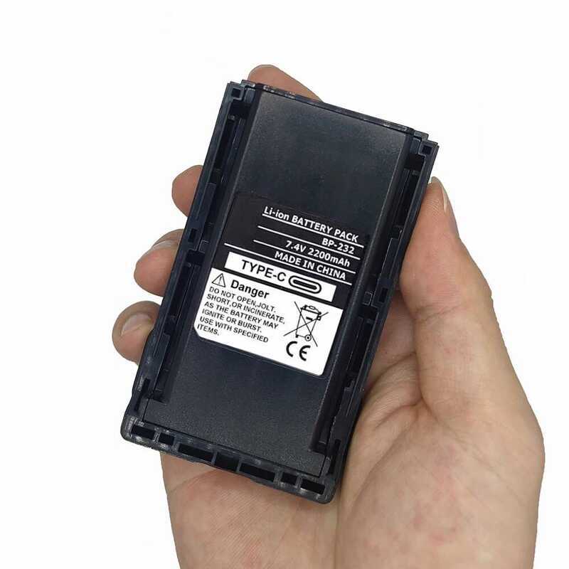 ▥ Bp-232 Li-Ion Upgraded 2200Mah Suport Type-C Charging Walkie Talkie Battery For ICOM F14 F16