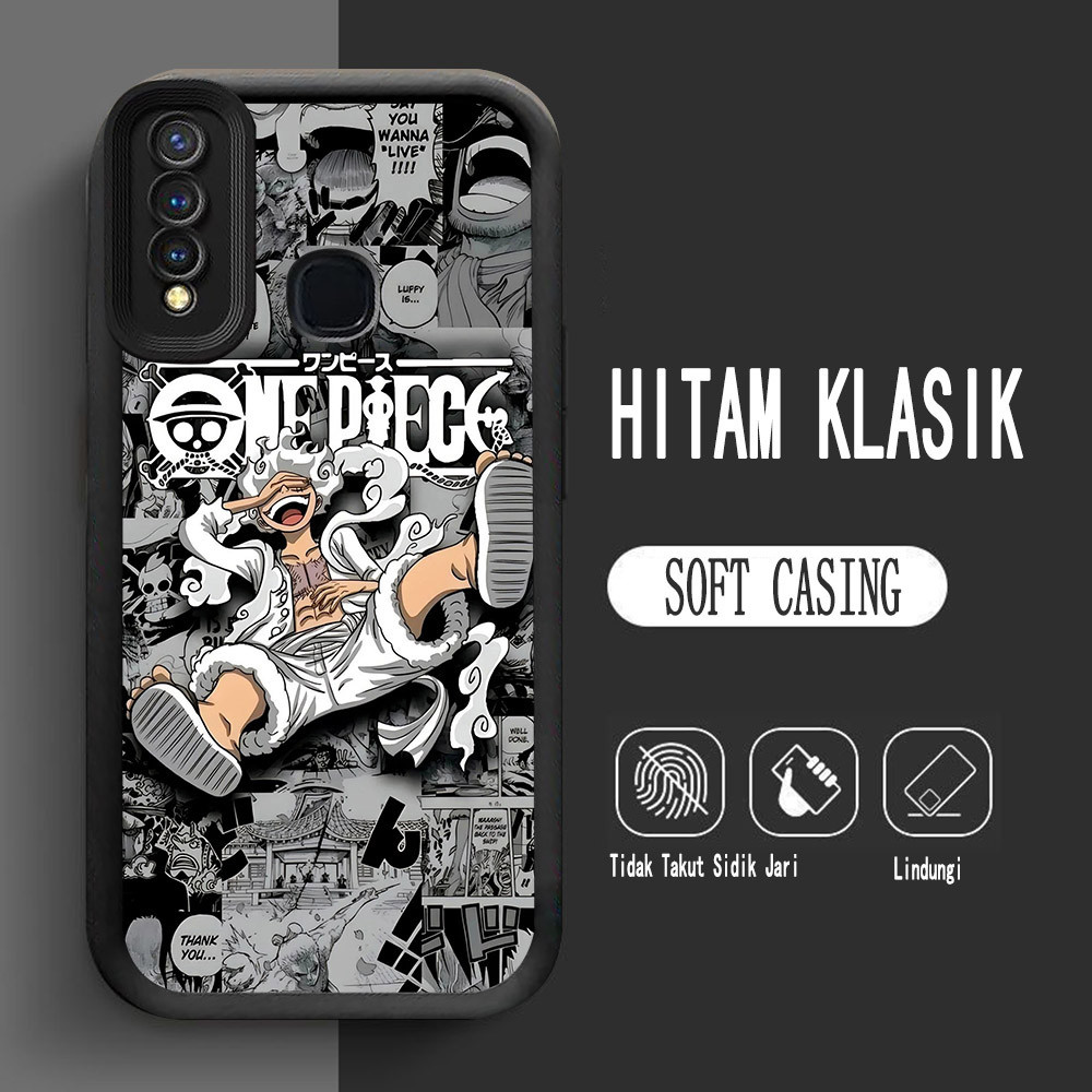 Y-16 One Piece LuffyซิลิโคนสําหรับVIVO Y30 Y19 V9 Y17 Y50 Y30i Z1 Pro Y12 Y15 กรณี