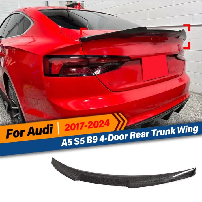 For Audi A5 F5 S5 RS5 B9 8W Sportback 4 Doors 2017 2018 2019 2020 2021 2022 2023 2024 Rear Roof Tru