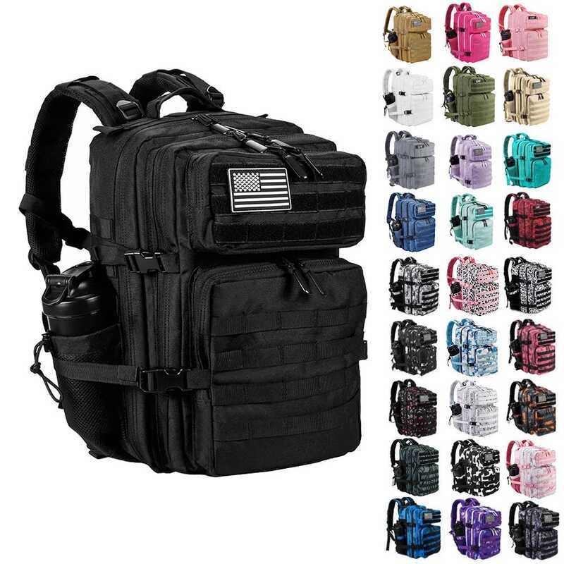 C LHI 45L/35L/25L Tactical Backpack For Men And Women Waterproothlete Gym Outdoor Travel Hiking Ruc