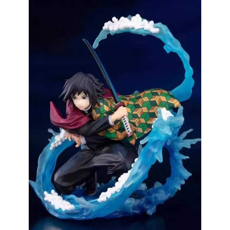 อะนิเมะในประเทศ Demon Slayer ZERO Tomioka Giyuu Breath of Water Scene รูปปั้น Boxed Figure Model