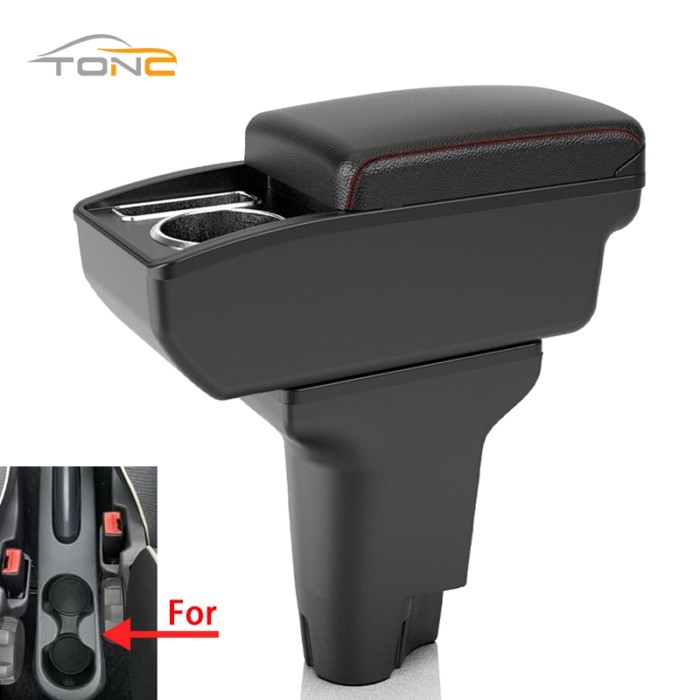 For Fiat 500 Armrest box Interior special Retrofit parts Center Car Armrest box Center Storage box