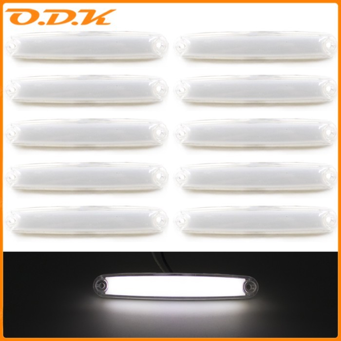 30x/20x/10x White 12v 24v Truck Lights Trailer LED Side Marker Lights 24 v Trailer Lighting Side En
