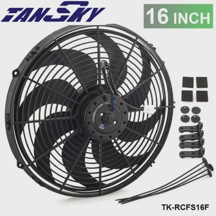 16" Universal 12 V 150W EPMAN Slim Pull Push Racing Electric Radiator Engine Cooling Fan TK-RCFS16F