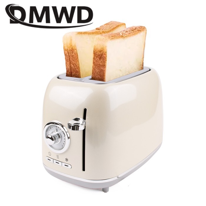 Electric Toaster Sandwich Maker Grill 2 Slices Slot Cooking Bread Toast Oven Household Breakfast Ba