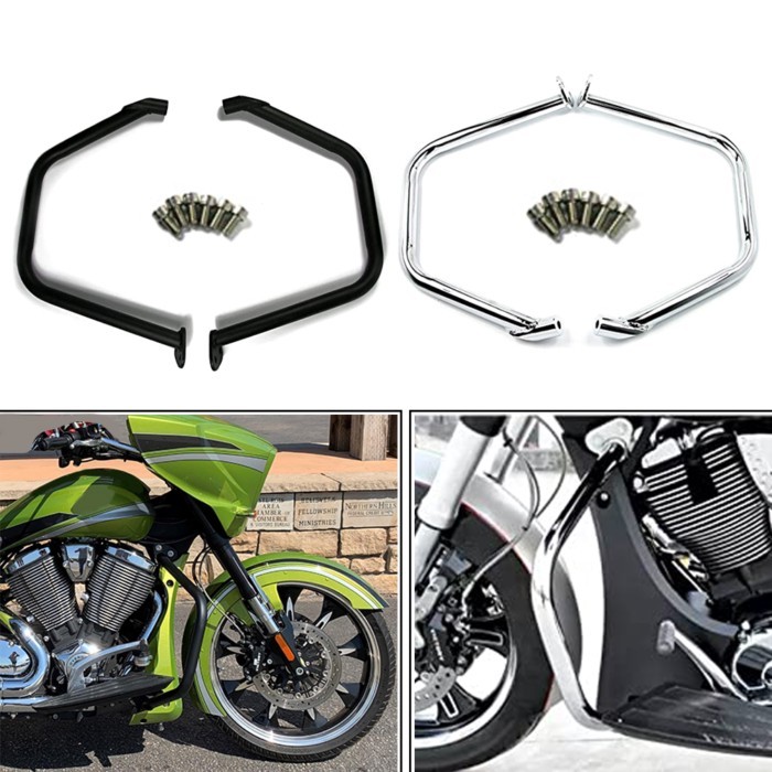 For Victory Cross Country 8 Ball Cross Roads Classic Hardball Magnum 10-17 Motorcycle Engine Guard