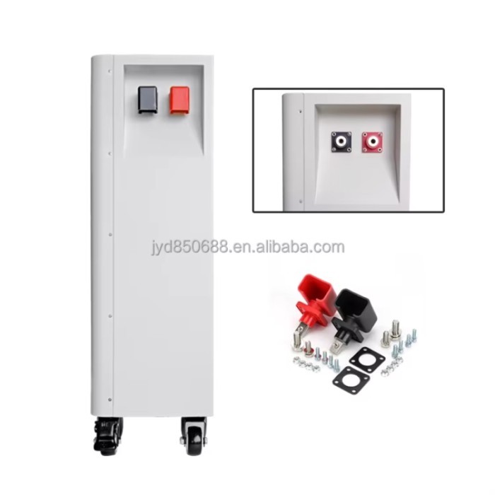 280ah Lifepo4 Box JK BMS Battery Case with Wheels DIY Vertical Stand-Up Metal Battery Pack 280ah Ve