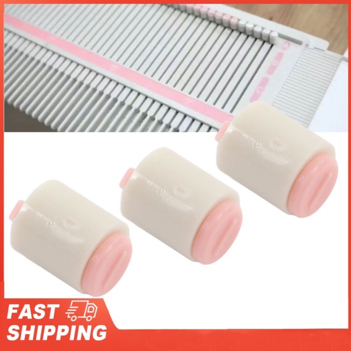 25pcs Knitting Needle Stoppers Reduces Friction Plastic Knitting Needle End Caps For LKS100 LK150 G