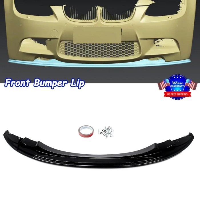 Gloss Black Front Lip Splitter Spoiler GTS Style For 2007-13 BMW M3 E92 E93 335i