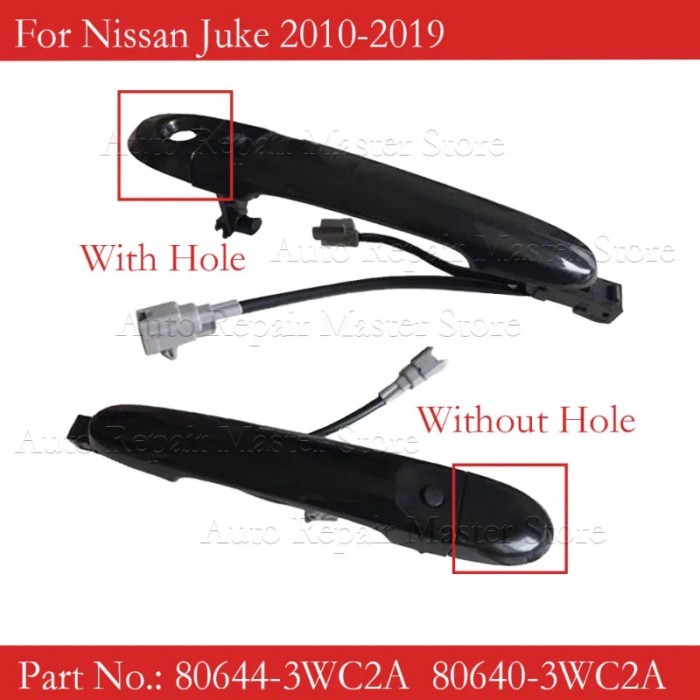 For 2010-2018 Nissan Versa Juke Cube Front Left Exterior Door Handle 80644-3WC2A 80640-1FA5B 82644-