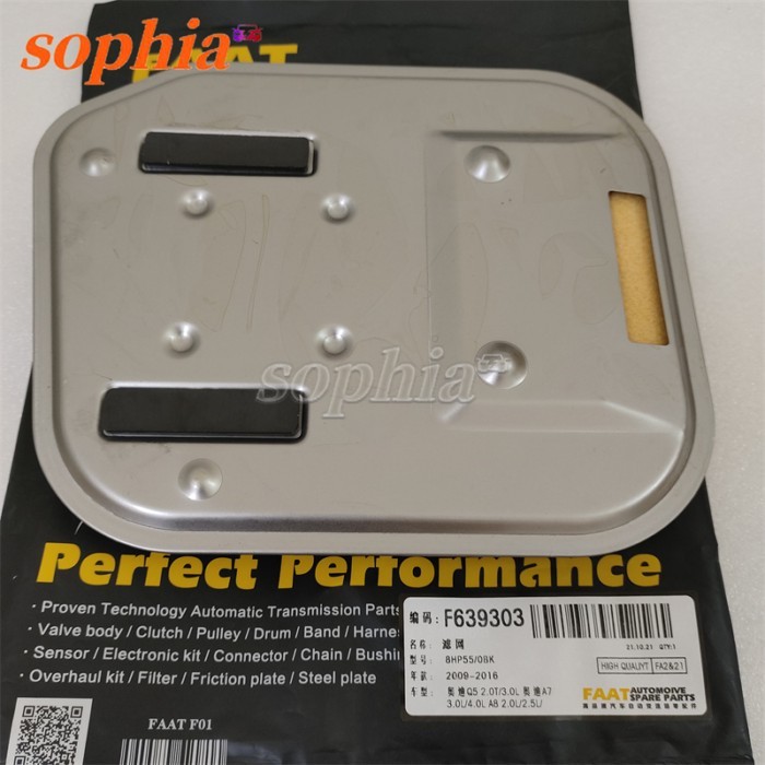 8HP55 0BK Automatic Transmission Hydraulic Filter For VW Audi A4 A5 A7 A6 A8 Q5